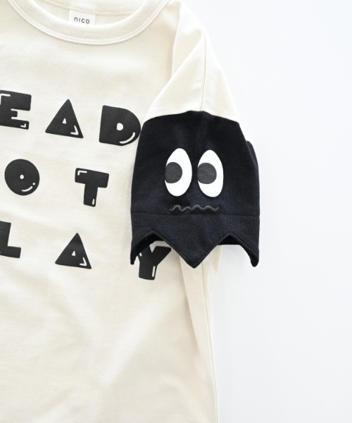 nicohrat（ニコフラート）の「nicohrat/ニコフラート モンスターTシャツ（Tシャツ/カットソー・キッズ・ベージュ系その他6/アイボリー/ブラック・140cm/130cm/120cm/110cm/100cm/90cm）」の22枚目の写真