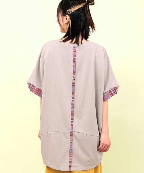 チチカカ(チチカカ)の「ドルマンコクーンジャカードプルオーバー(Tシャツ/カットソー・レディース・ボルドー/ブラック/ベージュ/グレー・FREE)」の1枚目の写真