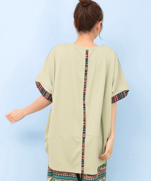 チチカカ(チチカカ)の「ドルマンコクーンジャカードプルオーバー(Tシャツ/カットソー・レディース・ボルドー/ブラック/ベージュ/グレー・FREE)」の16枚目の写真