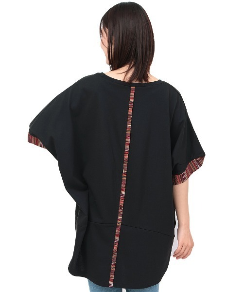 チチカカ(チチカカ)の「ドルマンコクーンジャカードプルオーバー(Tシャツ/カットソー・レディース・ボルドー/ブラック/ベージュ/グレー・FREE)」の21枚目の写真