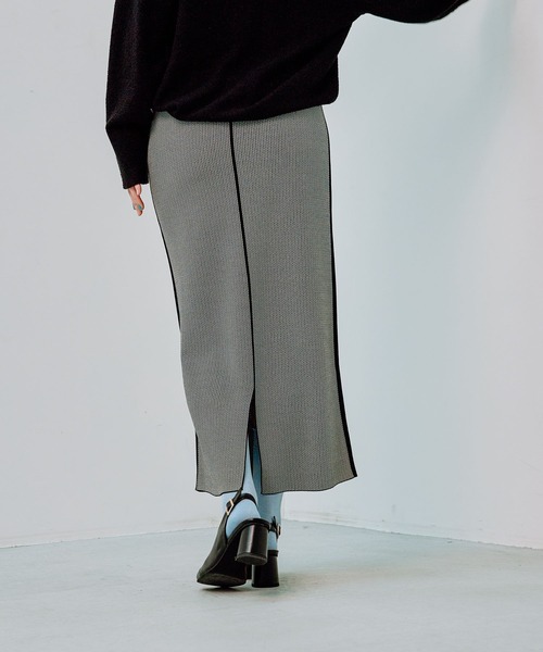 LEPSIM（レプシィム）の「14ゲージアソート柄ニットスカート 286165