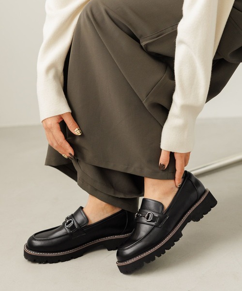 BAYFLOW（ベイフロー）の「[抗菌消臭付き]アソートローファー（ローファー・レディース・ライトベージュ/ブラック・LARGE/MEDIUM）」の5枚目の写真