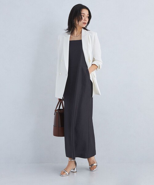 グリーンレーベルリラクシング　キャミワンピース　ウォッシャブル UNITED ARROWS green label relaxing｜リネンライク キャミ