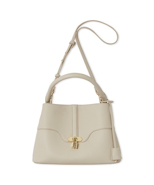 SNIDEL（スナイデル）の「パッドロックバッグ（ショルダーバッグ・レディース・ブラック/ライトベージュ/ピンクベージュ/サックスブルー/アイボリー/ライトブルー・FREE/F）」の2枚目の写真