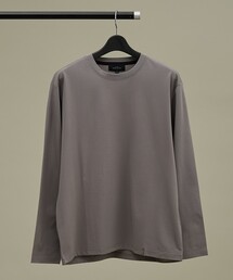 【定番】ドレスポンチ クルーネック 長袖Tシャツ / ストレッチ