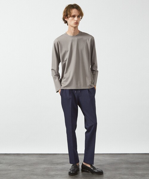 ABAHOUSE（アバハウス）の「【定番】ドレスポンチ クルーネック 長袖Tシャツ / ストレッチ（Tシャツ/カットソー・メンズ・ホワイト/グレー/ダークネイビー/ブラック・44/48/50/46）」の21枚目の写真