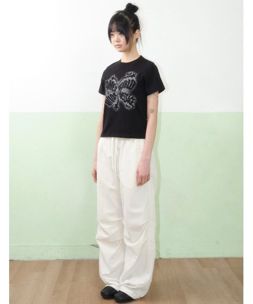 tシャツ A'GEM/9 × .kom 「AMESWORLDWIDE/アメスワールドワイド」CHARACTER SPRAY TEE/キャラクタースプレ A'GEM/9 × .kom 『AMESWORLDWIDE/アメスワールドワイド
