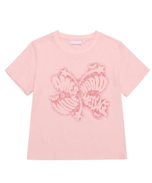 AMESWORLDWIDE(アメスワールドワイド)の「A'GEM/9 × .kom 『AMESWORLDWIDE/アメスワールドワイド』CHARACTER SPRAY TEE/キャラクタースプレイTEE(Tシャツ/カットソー・レディース・ブラック/ピンク・S)」の12枚目の写真