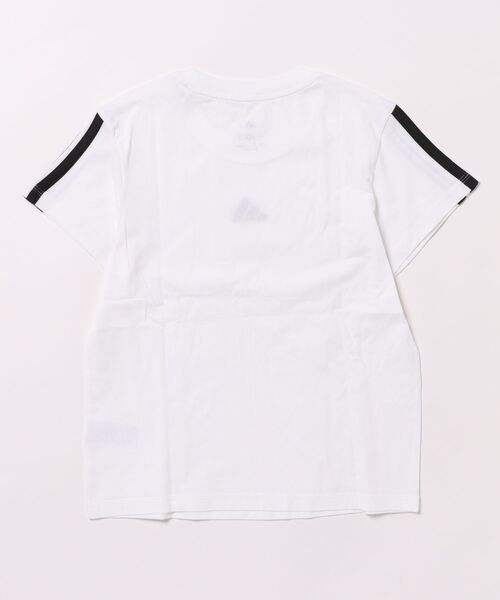 新品M Adidas 爽やか映えホワイト×ピンクTシャツ KR0292 adidas 3 STRIPES BABY TEE TRUPNK（アディダス スリー