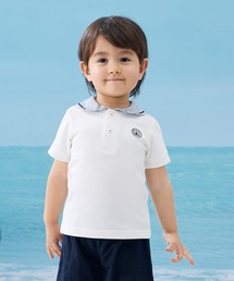 combimini（コンビミニ）の「半袖襟付きポロシャツ（マリン）（ポロシャツ）」