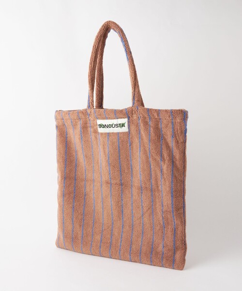 BONGUSTA＞ストライプ トートバッグ（トートバッグ）｜green