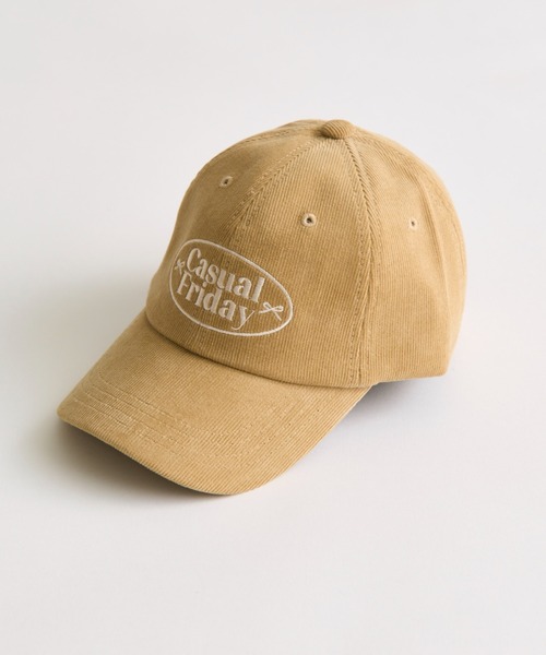 OLIVE des OLIVE（オリーブデオリーブ）の「コーデュロイ刺繍入りキャップ（その他小物・レディース・ホワイト/ベージュ/レッド・FREE）」の3枚目の写真