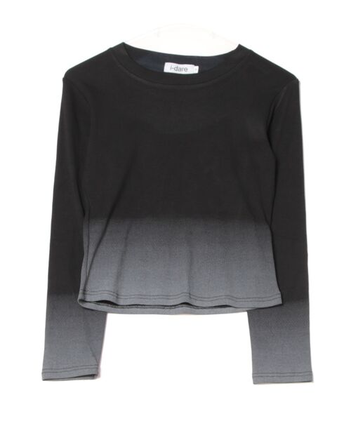 i-dare(アイディア)の「【i-dare】グラデーションカラー カットソー(Tシャツ/カットソー・レディース・グレー/ブラック/ホワイト/ブラウン・X-LARGE/LARGE/MEDIUM/SMALL)」の6枚目の写真