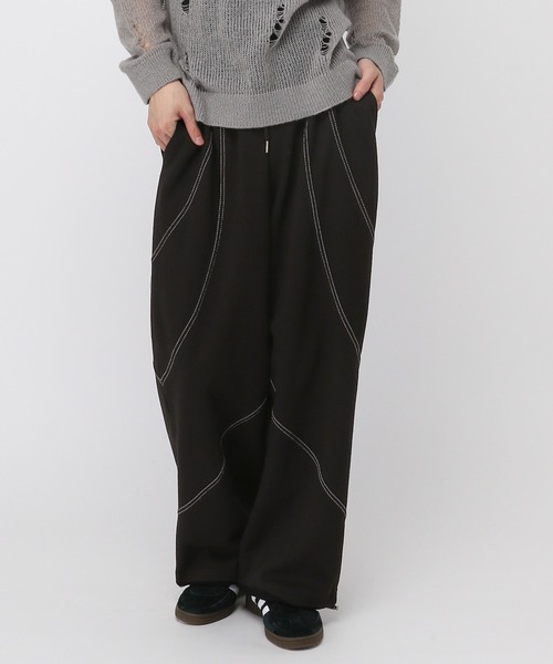 3.3 Field Trip （3.3フィールドトリップ）の「3.3 Field Trip／ステッチパンツ（スウェットパンツ・メンズ・ライトグレー/ブラック・FREE）」の17枚目の写真