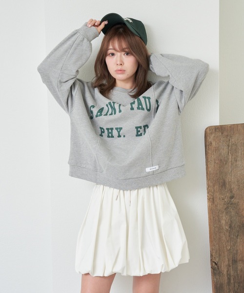 RAY CASSIN（レイカズン）の「ロゴクルールーズスウェット（スウェット・レディース・ホワイト系その他/ネイビー/グレー・FREE）」の11枚目の写真