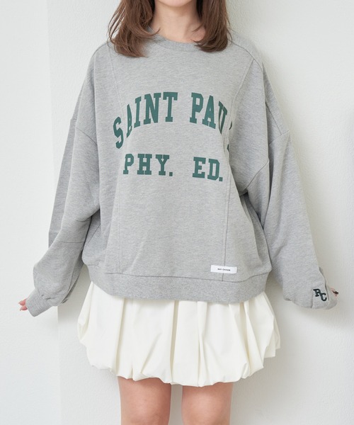 RAY CASSIN（レイカズン）の「ロゴクルールーズスウェット（スウェット・レディース・ホワイト系その他/ネイビー/グレー・FREE）」の21枚目の写真