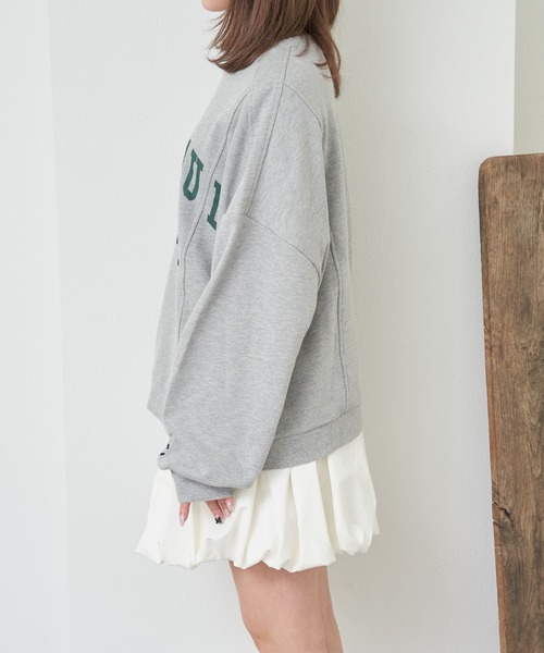 RAY CASSIN（レイカズン）の「ロゴクルールーズスウェット（スウェット・レディース・ホワイト系その他/ネイビー/グレー・FREE）」の22枚目の写真