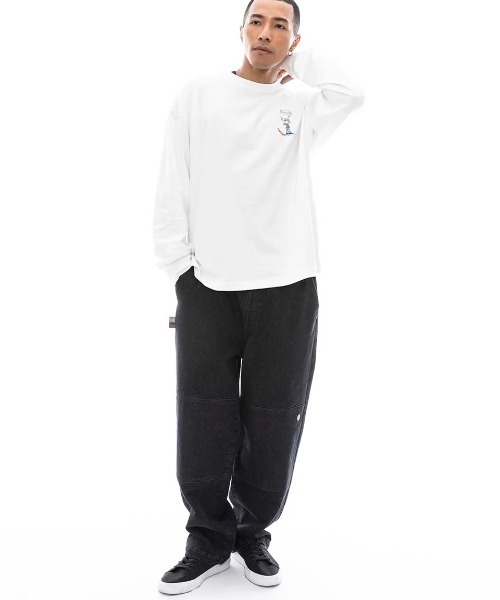 ELEMENT(エレメント)の「ELEMENT メンズ SHOD PANTS DOUBLE デニムパンツ 【2025年春夏モデル】/エレメントワイドデニムパンツ(デニムパンツ・メンズ・ブラック系その他/ライトインディゴブルー/インディゴブルー・MEDIUM/LARGE/X-LARGE)」の6枚目の写真