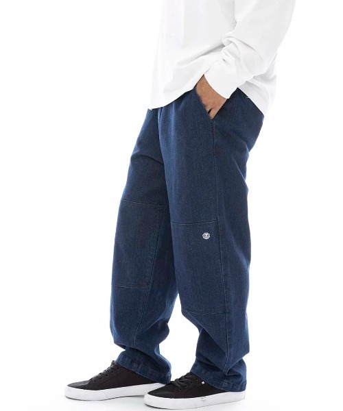 ELEMENT(エレメント)の「ELEMENT メンズ SHOD PANTS DOUBLE デニムパンツ 【2025年春夏モデル】/エレメントワイドデニムパンツ(デニムパンツ・メンズ・ブラック系その他/ライトインディゴブルー/インディゴブルー・MEDIUM/LARGE/X-LARGE)」の7枚目の写真