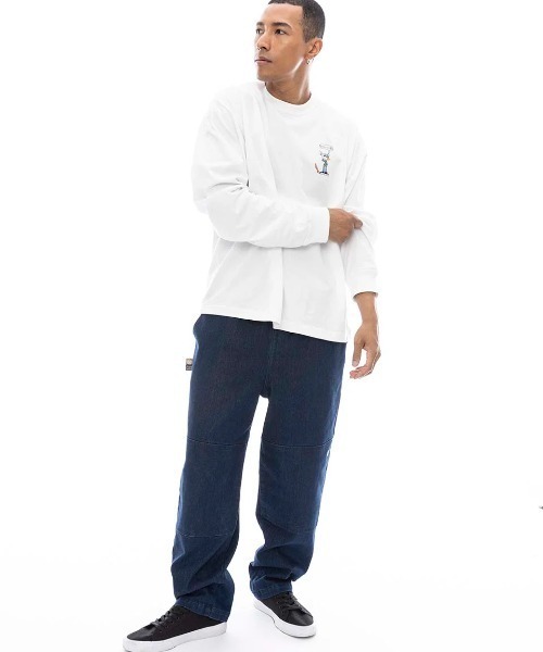 ELEMENT(エレメント)の「ELEMENT メンズ SHOD PANTS DOUBLE デニムパンツ 【2025年春夏モデル】/エレメントワイドデニムパンツ(デニムパンツ・メンズ・ブラック系その他/ライトインディゴブルー/インディゴブルー・MEDIUM/LARGE/X-LARGE)」の9枚目の写真