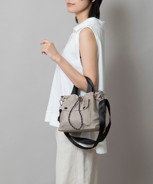 Munich（ミューニック）の「2way ドロストミニバッグ（ショルダーバッグ・レディース・ブラック/カーキ/ベージュ/ブラウン・FREE）」の19枚目の写真