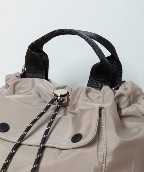Munich（ミューニック）の「2way ドロストミニバッグ（ショルダーバッグ・レディース・ブラック/カーキ/ベージュ/ブラウン・FREE）」の18枚目の写真