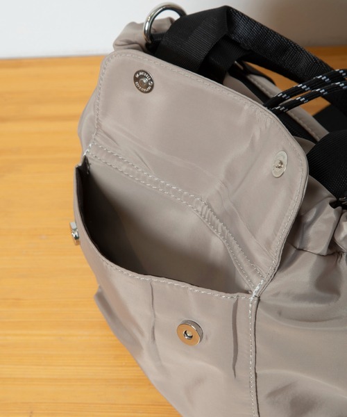 Munich（ミューニック）の「2way ドロストミニバッグ（ショルダーバッグ・レディース・ブラック/カーキ/ベージュ/ブラウン・FREE）」の16枚目の写真