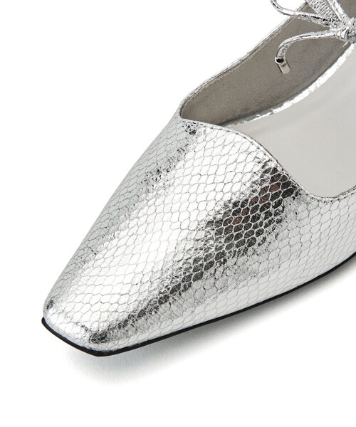 SY UNITED ARROWS(シーユナイテッドアローズ)の「<SY>ウェーブカットリボン フラット25●↑(パンプス・レディース・ブラック/シルバー/ケリーグリーン・22cm/22.5cm/23cm/23.5cm/24cm/24.5cm/25cm)」の14枚目の写真