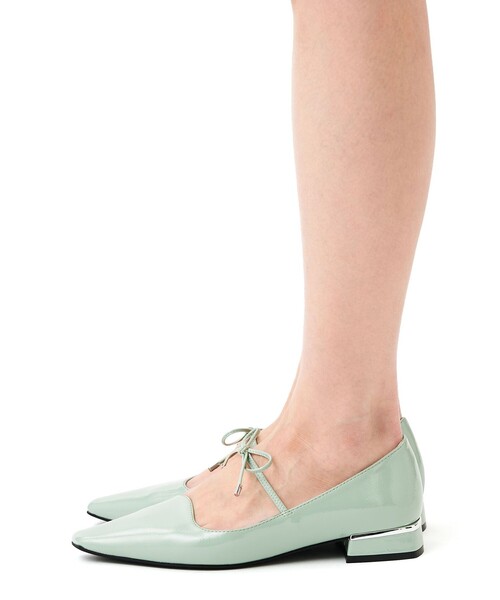 SY UNITED ARROWS(シーユナイテッドアローズ)の「<SY>ウェーブカットリボン フラット25●↑(パンプス・レディース・ブラック/シルバー/ケリーグリーン・22cm/22.5cm/23cm/23.5cm/24cm/24.5cm/25cm)」の5枚目の写真