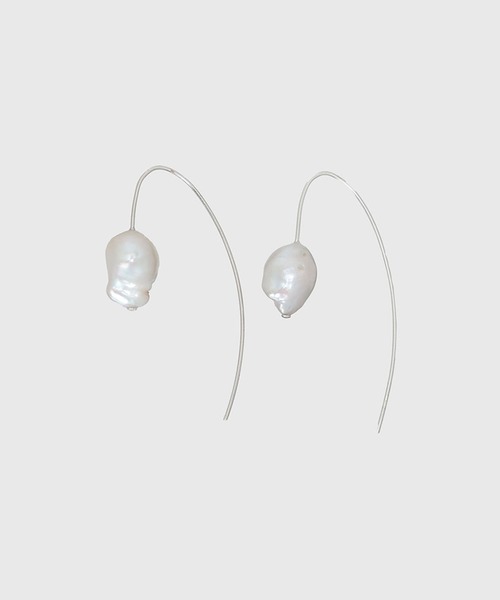 セール】カーブパールピアス（ピアス（両耳用））｜anuans（ア