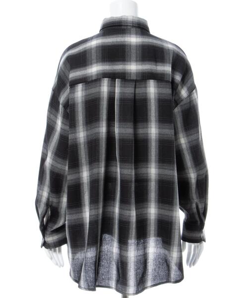 INGNI（イング）の「チェック柄BIGシャツ（シャツ/ブラウス・レディース・ホワイト系その他7/ブラック系・M）」の7枚目の写真