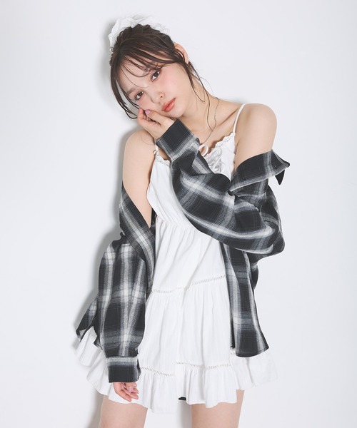 INGNI（イング）の「チェック柄BIGシャツ（シャツ/ブラウス・レディース・ホワイト系その他7/ブラック系・M）」の21枚目の写真