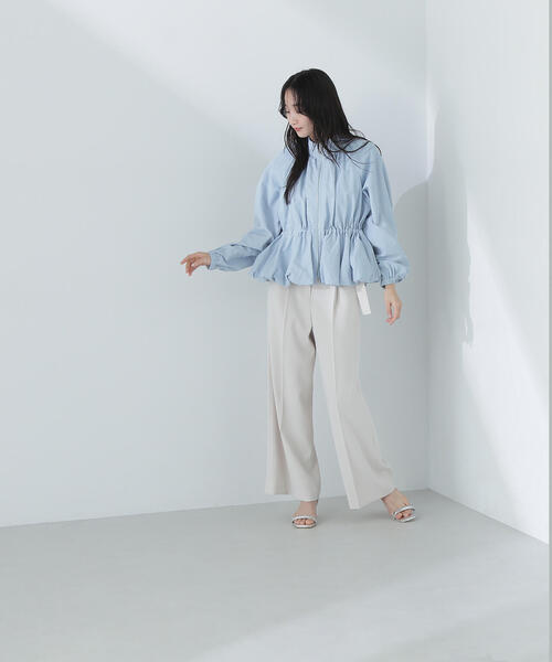 NATURAL BEAUTY BASIC(ナチュラルビューティーベーシック)の「◇ハイウエストベルテッドパンツ(その他パンツ・レディース・ライトグリーン/ブラック/オフホワイト・MEDIUM/SMALL/P/S)」の15枚目の写真