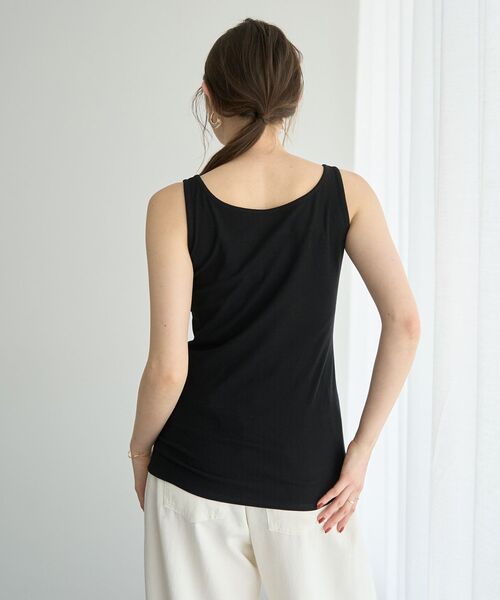 YECCA VECCA（イェッカヴェッカ）の「2wayスクエアリブタンクトップ（タンクトップ・レディース・杢グレー/ブラック/ブラウン/アイボリー・FREE）」の22枚目の写真