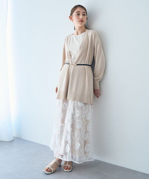 YECCA VECCA（イェッカヴェッカ）の「2wayスクエアリブタンクトップ（タンクトップ・レディース・杢グレー/ブラック/ブラウン/アイボリー・FREE）」の6枚目の写真