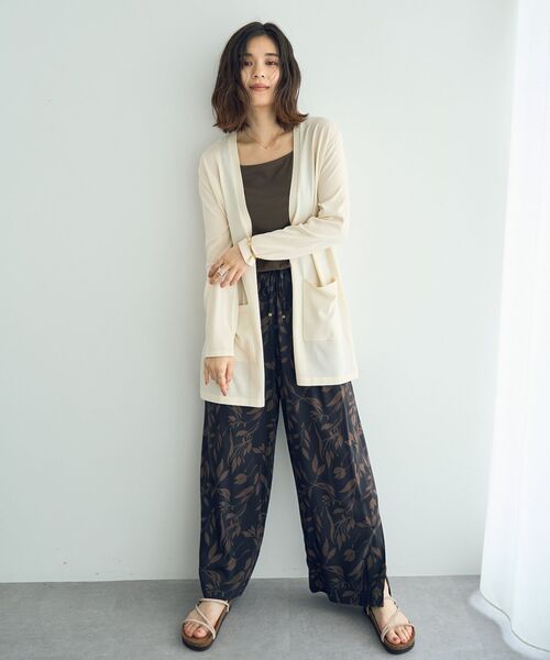 YECCA VECCA（イェッカヴェッカ）の「2wayスクエアリブタンクトップ（タンクトップ・レディース・杢グレー/ブラック/ブラウン/アイボリー・FREE）」の19枚目の写真