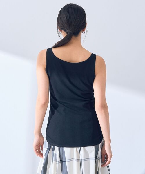 YECCA VECCA（イェッカヴェッカ）の「2wayスクエアリブタンクトップ（タンクトップ・レディース・杢グレー/ブラック/ブラウン/アイボリー・FREE）」の13枚目の写真