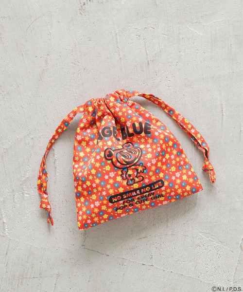 Me%（ミィパーセント）の「【ANGEL BLUE】キンチャクポーチ 234550（ポーチ・レディース・ホワイト/ライトブルー/レッド/ピンク/アイボリー・FREE）」の5枚目の写真