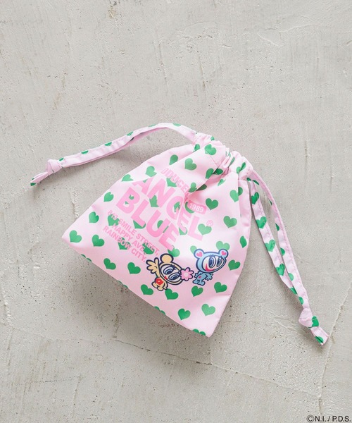 Me%（ミィパーセント）の「【ANGEL BLUE】キンチャクポーチ 234550（ポーチ・レディース・ホワイト/ライトブルー/レッド/ピンク/アイボリー・FREE）」の12枚目の写真