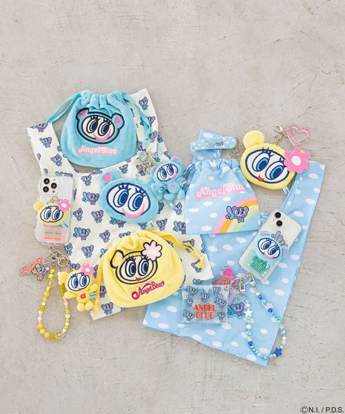 Me%（ミィパーセント）の「【ANGEL BLUE】キンチャクポーチ 234550（ポーチ・レディース・ホワイト/ライトブルー/レッド/ピンク/アイボリー・FREE）」の14枚目の写真