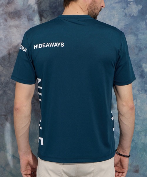 HIDEAWAYS NICOLE(ハイダウェイニコル)の「【WEB限定】ビッグロゴプリント半袖Tシャツ(Tシャツ/カットソー・メンズ・ブラック/サックスブルー/ブルーグリーン/オフホワイト/アッシュグレー・MEDIUM/LARGE/X-LARGE)」の13枚目の写真
