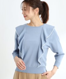 Reflect（リフレクト）の「ラッフルフリルプルオーバーニット（ニット/セーター）」