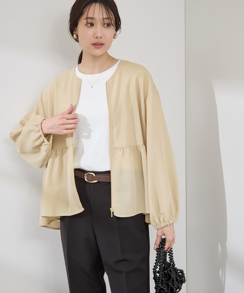 フランシュリッペ ★ ホビールーム　パッカブル ブルゾン メッシュペプラムブルゾン（ブルゾン）｜ROPE' PICNIC（ロペ