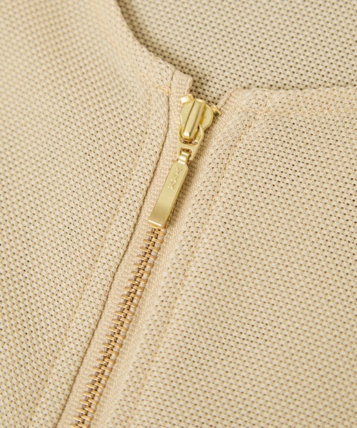 ROPE' PICNIC（ロペピクニック）の「メッシュペプラムブルゾン（ブルゾン・レディース・ベージュ/ブラック/ホワイト・38）」の22枚目の写真