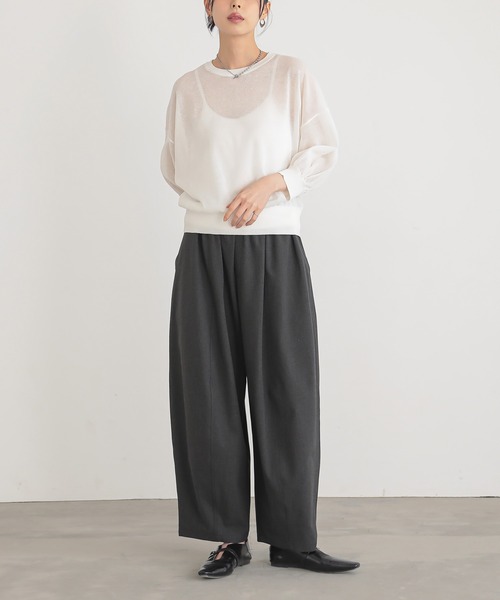 for/c（フォーシー）の「[低身長/高身長向けサイズ有]撥水コクーンパンツ【サスティナブル】（その他パンツ・レディース・グレー/ブラック/チャコールグレー/ライトグレー/ブラウン/ネイビー・TM/PL/L/M/PM/LL）」の19枚目の写真