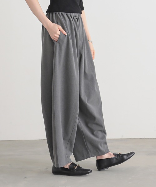 for/c（フォーシー）の「[低身長/高身長向けサイズ有]撥水コクーンパンツ【サスティナブル】（その他パンツ・レディース・グレー/ブラック/チャコールグレー/ライトグレー/ブラウン/ネイビー・TM/PL/L/M/PM/LL）」の14枚目の写真
