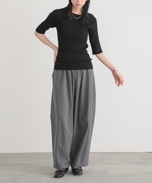 for/c（フォーシー）の「[低身長/高身長向けサイズ有]撥水コクーンパンツ【サスティナブル】（その他パンツ・レディース・グレー/ブラック/チャコールグレー/ライトグレー/ブラウン/ネイビー・TM/PL/L/M/PM/LL）」の16枚目の写真
