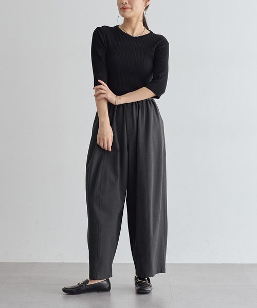 セール】[低身長/高身長向けサイズ有]撥水コクーンパンツ