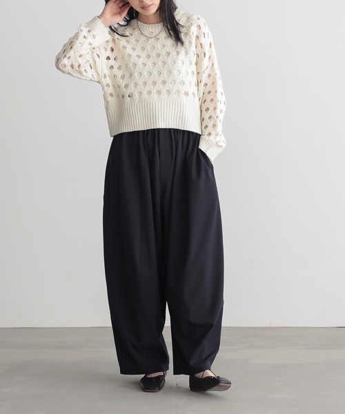週末限定!seesee insane ナイロンパンツ Mサイズ ZOZO セール】メッシュニットパンツ（その他パンツ）｜shesame