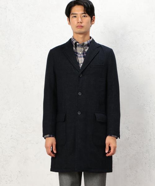 green label relaxing（グリーンレーベルリラクシング）の「WO/SER PADING チェスターコート◆（チェスターコート・メンズ・ネイビー・SMALL/LARGE/MEDIUM）」の3枚目の写真